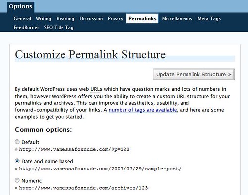 Changing your URL structure in WordPress