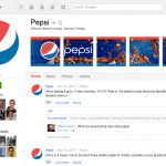 Figure 9.21 Pepsi's Google+ Page
