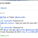 Figure 10.12 Microsoft Bing Twitter Profiles in Web Search