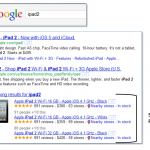 Figure 3.1 Google Shopping Listed in Search Results for [iPad2]