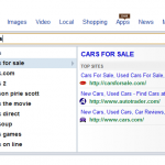 Figure 3.7 Yahoo! Search Suggestions for [Cars]