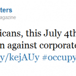 Figure 9.11 The Tweet That Started the Occupy Wall Street Movement
