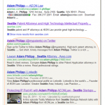 Figure 9.2 Social Media Sites in Search Results