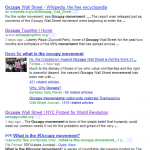 Figure 2.13 Google Search Results for [what is the occupy movement]