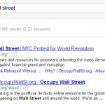 Figure 2.10 Google Search Results for [occupy wall street]