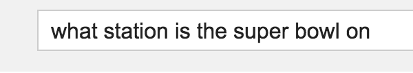 Super Bowl station query