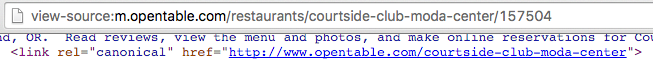 Open Table Mobile Canonical