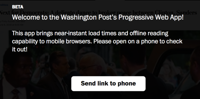 Washington Post PWA Example